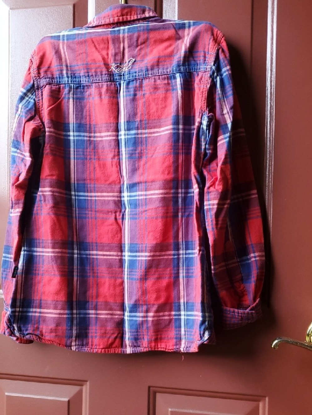 Kuhl Women’s Red & Blue Plaid Button-Down Shirt - Picture 4 of 12